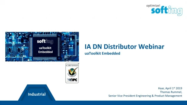 IA DN Distributor Webinar uaToolkit Embedded