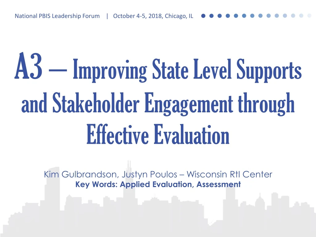 a3 improving state level s upports