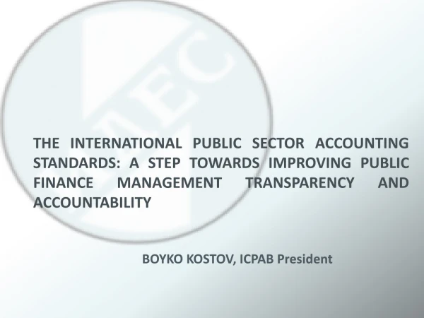 BOYKO KOSTOV, ICPAB President