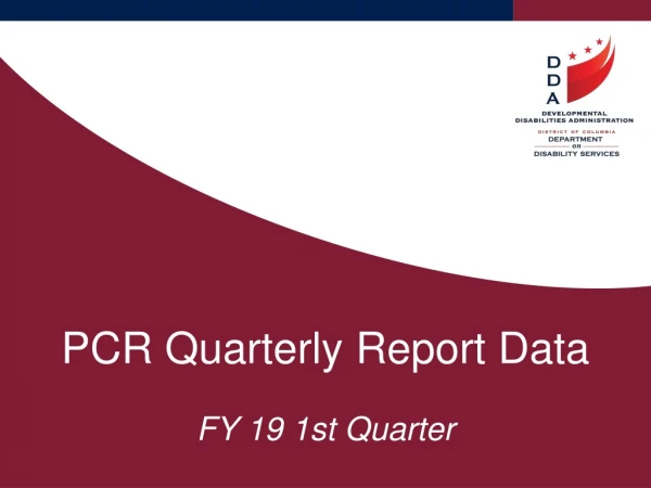 PCR Quarterly Report Data