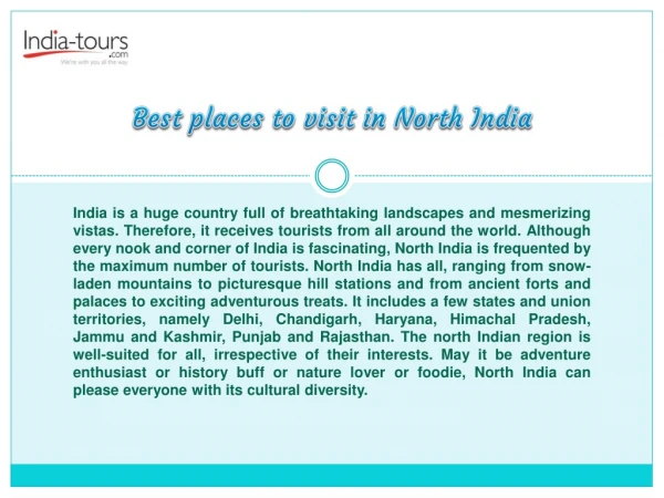 Best places to visit in North India