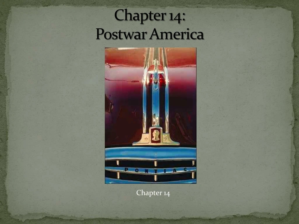 PPT - Chapter 14: Postwar America PowerPoint Presentation, Free ...