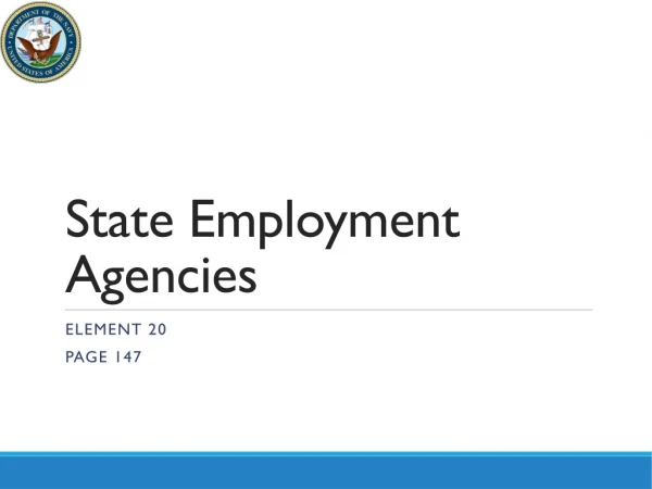 State Employment Agencies