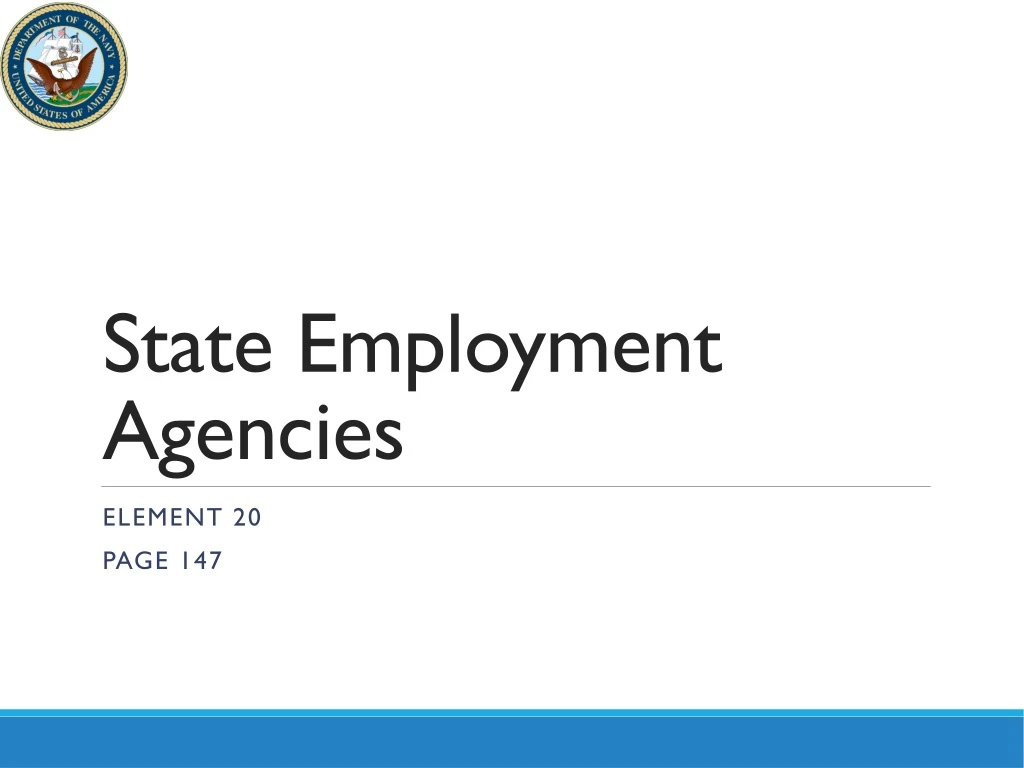 state employment agencies