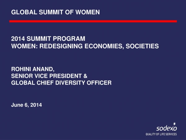 GLOBAL SUMMIT OF WOMEN