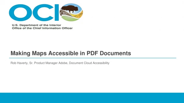 Making Maps Accessible in PDF Documents