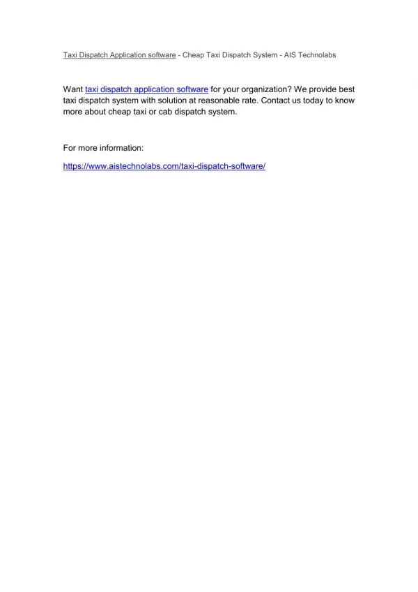taxi dispatch application software cheap taxi