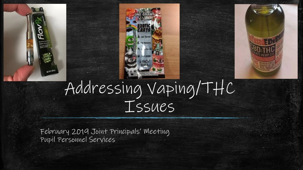 addressing vaping thc issues