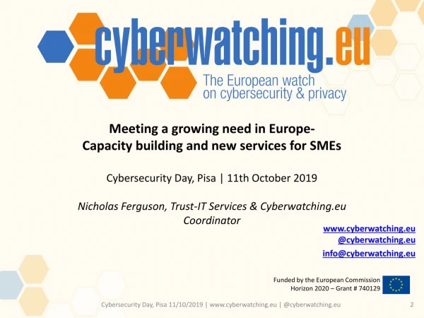 cyberwatching.eu @ cyberwatching.eu info@cyberwatching.eu