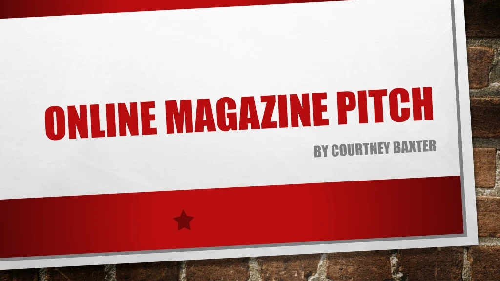 online magazine pitch