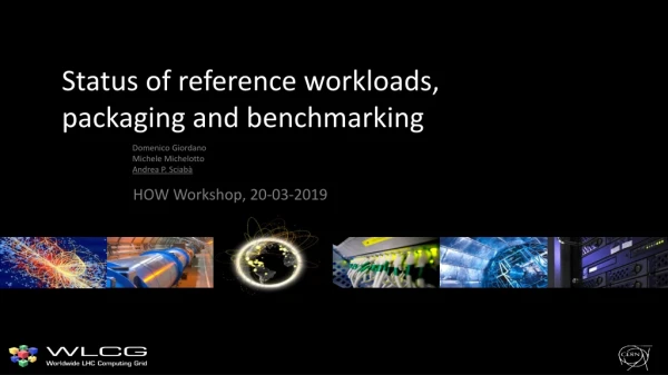 Status of reference workloads, packaging and benchmarking