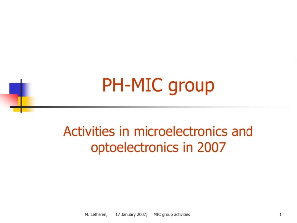 PH-MIC group