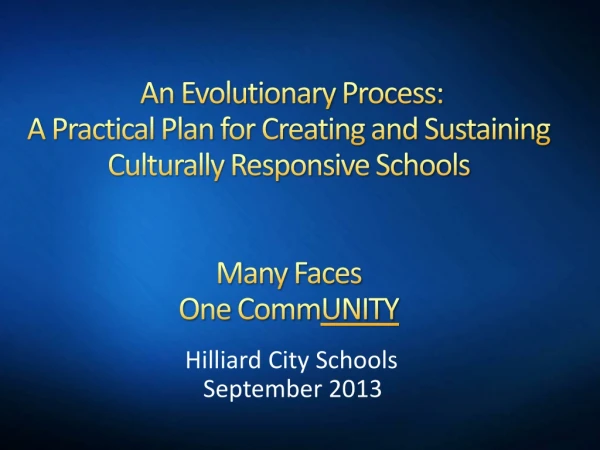 Hilliard City Schools September 2013