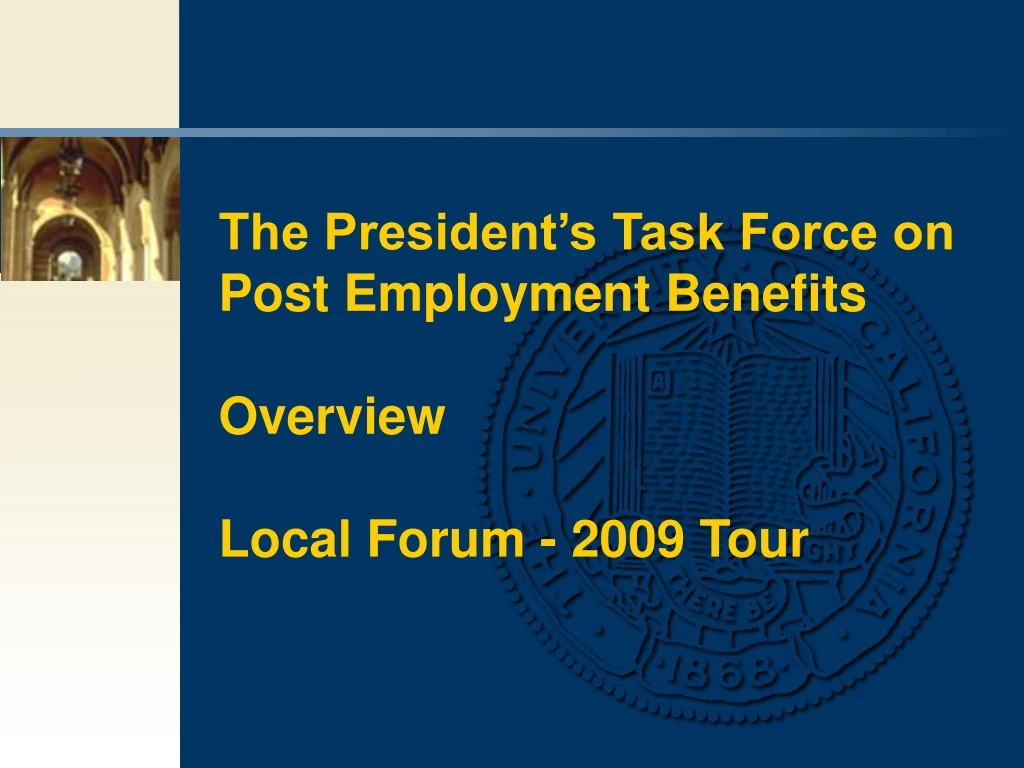 the president s task force on post employment