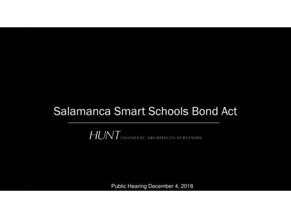 Salamanca Smart Schools Bond Act