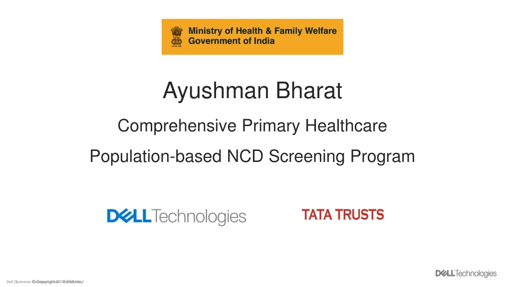 ayushman bharat comprehensive primary healthcare population based ncd screening program