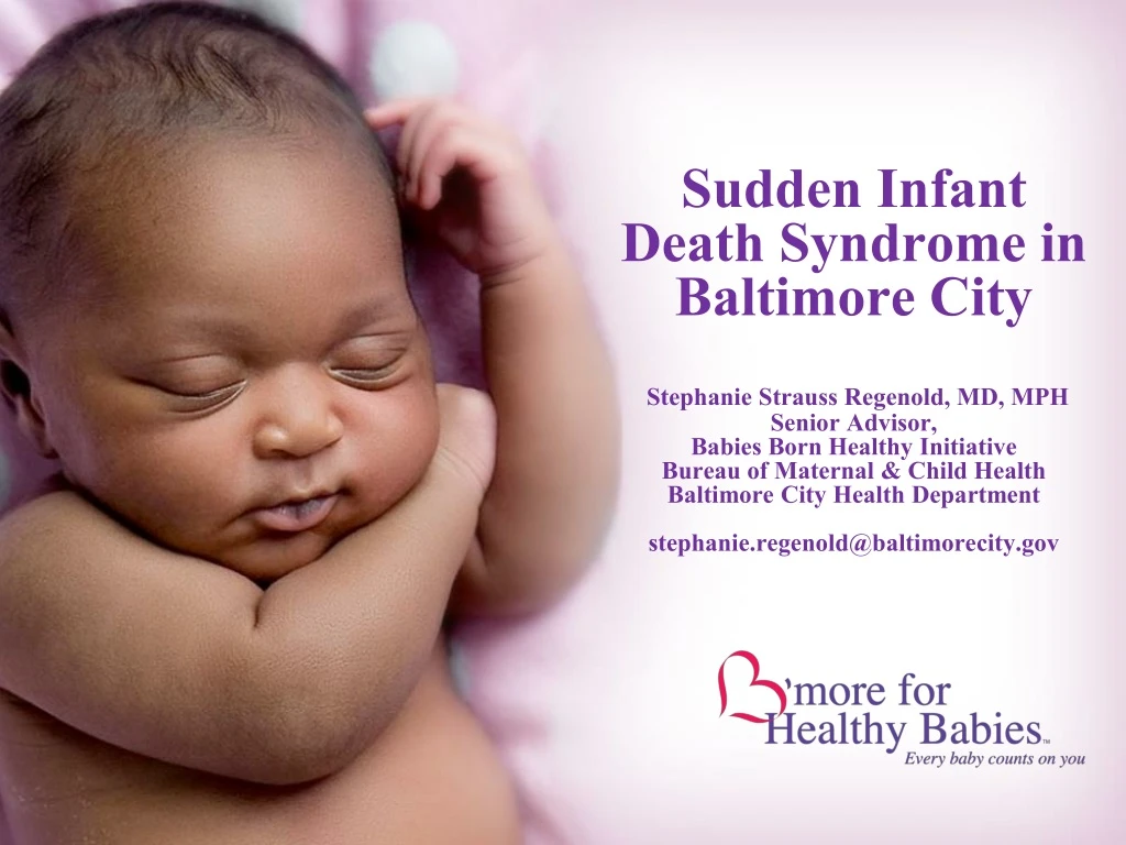 sudden infant death syndrome in baltimore city