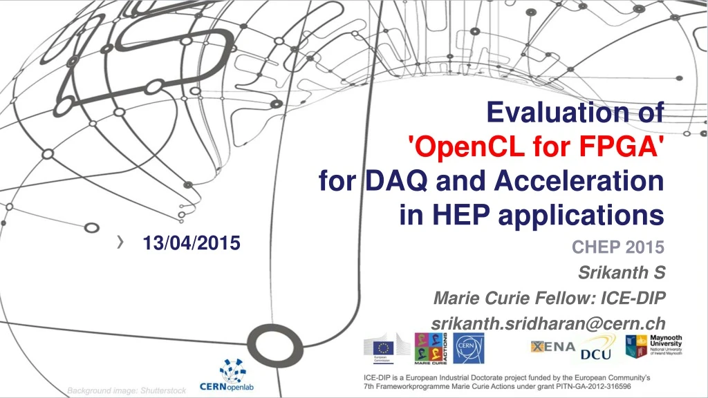 evaluation of opencl for fpga for daq and acceleration in hep applications