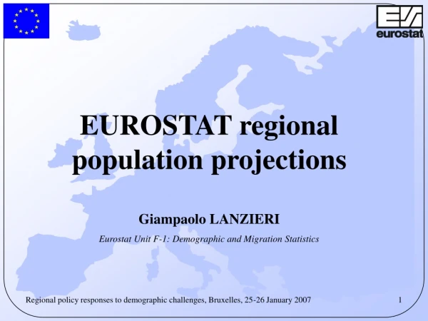 EUROSTAT regional population projections Giampaolo LANZIERI