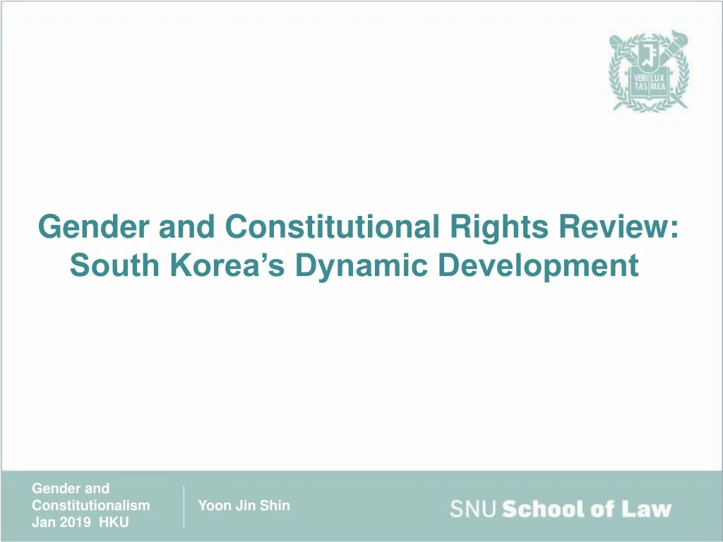 gender and constitutional rights review south