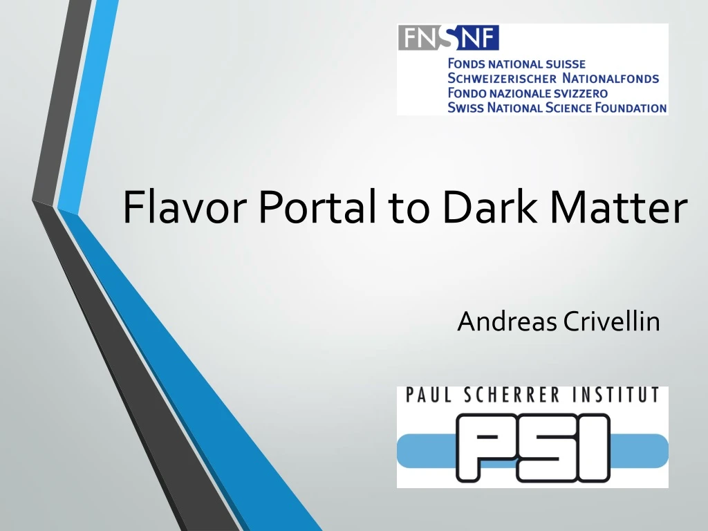 flavor portal to dark matter