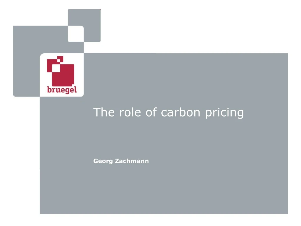 the role of carbon pricing