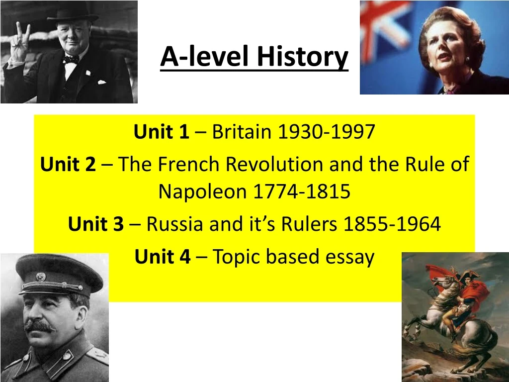 a level history