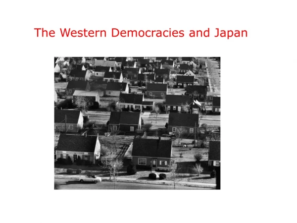 The Western Democracies and Japan