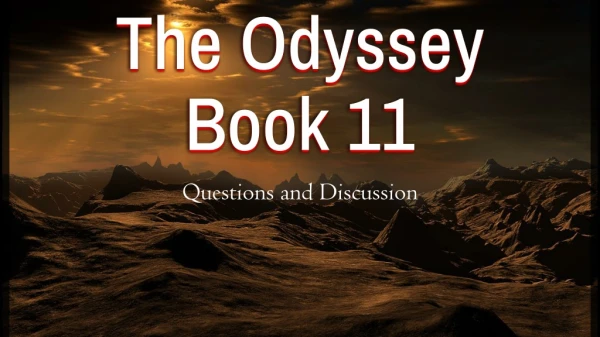 The Odyssey Book 11