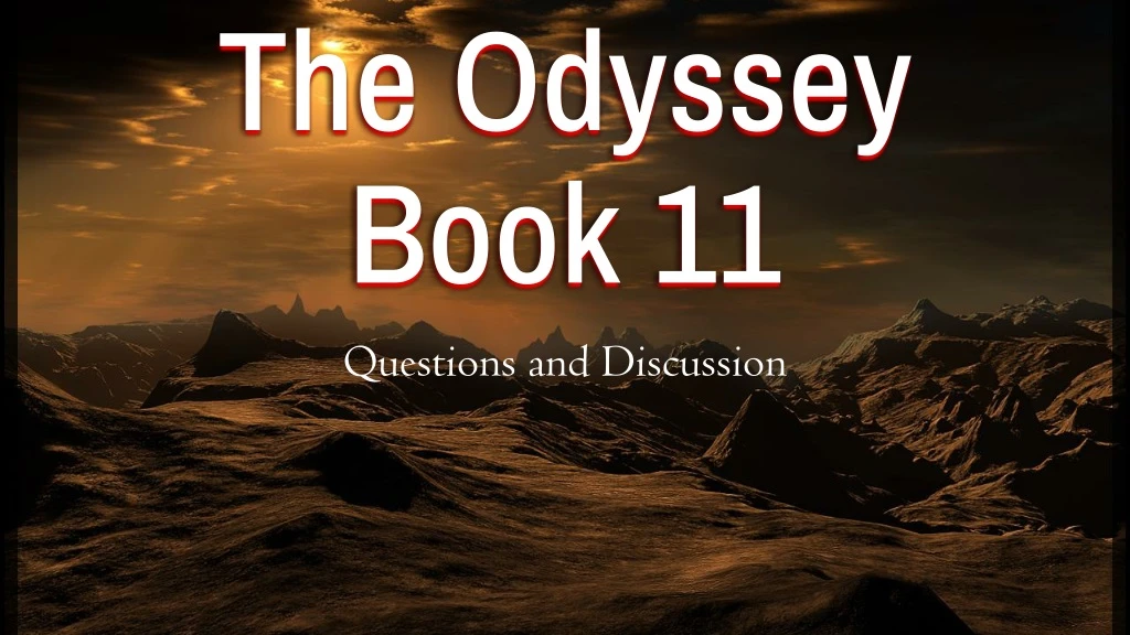 the odyssey book 11