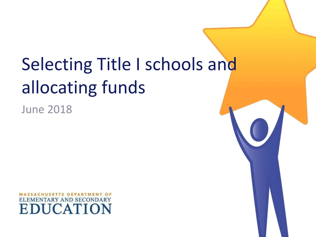 selecting title i schools and allocating funds