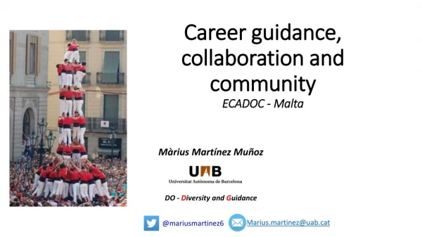 Career guidance, collaboration and community ECADOC - Malta