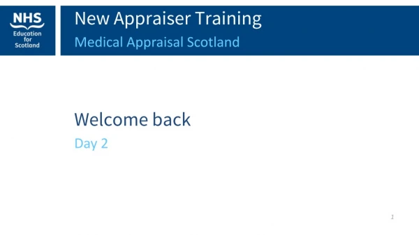 New Appraiser Training
