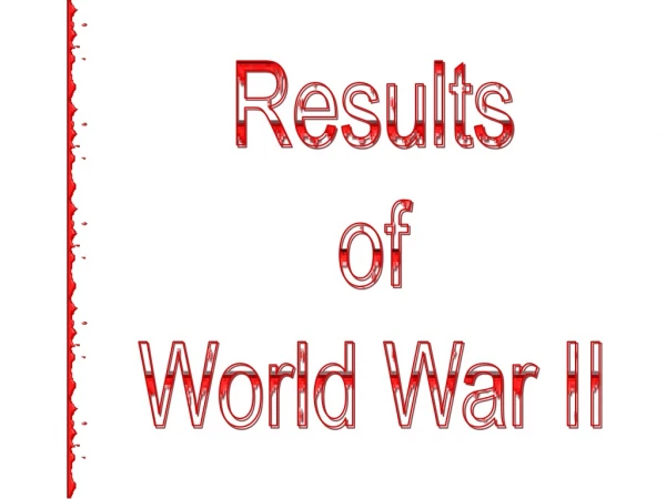 Results of World War II