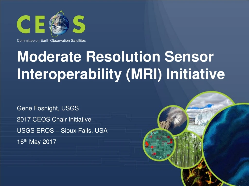 moderate resolution sensor interoperability mri initiative