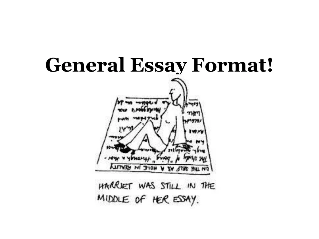 general essay format