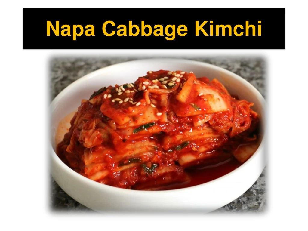 napa cabbage kimchi