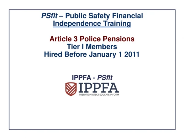 IPPFA - PSfit