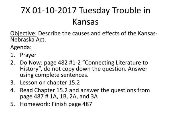 7X 01-10-2017 Tuesday Trouble in Kansas