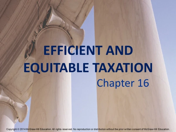 EFFICIENT AND EQUITABLE TAXATION