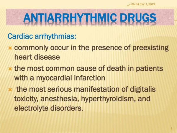 Antiarrhythmic Drugs