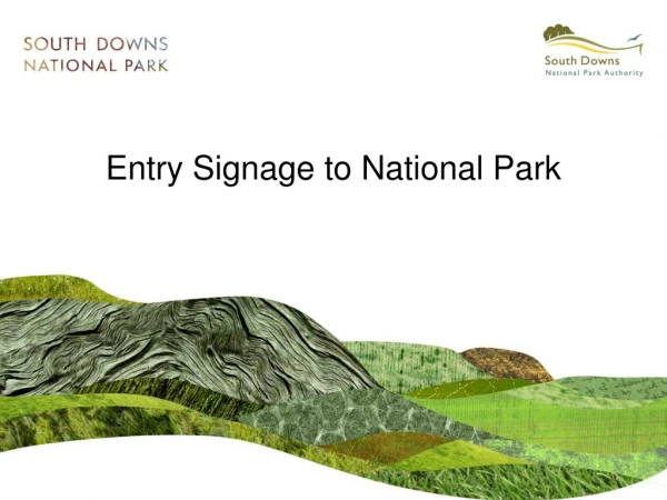 Entry Signage to National Park