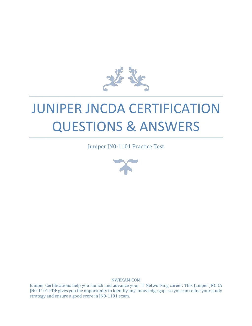 juniper jncda certification questions answers
