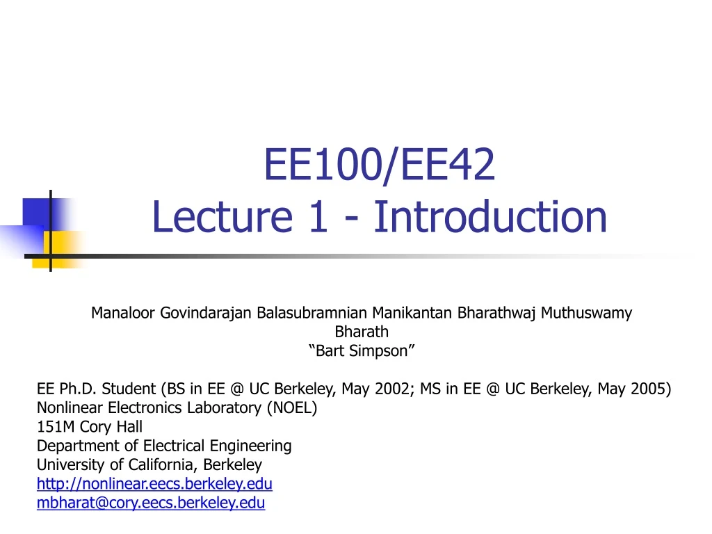 ee100 ee42 lecture 1 introduction