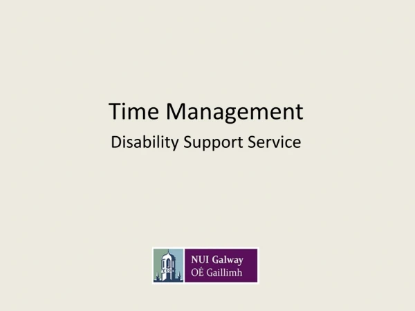 Time Management Disability Support Service
