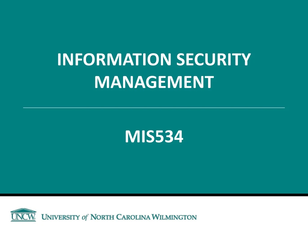 information security management