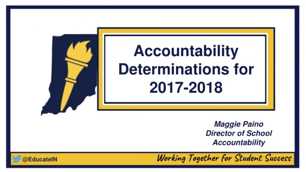 Accountability Determinations for 2017-2018