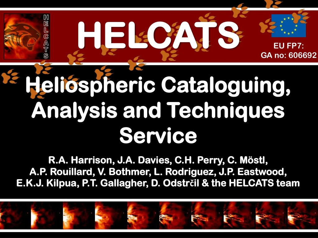 helcats heliospheric cataloguing analysis