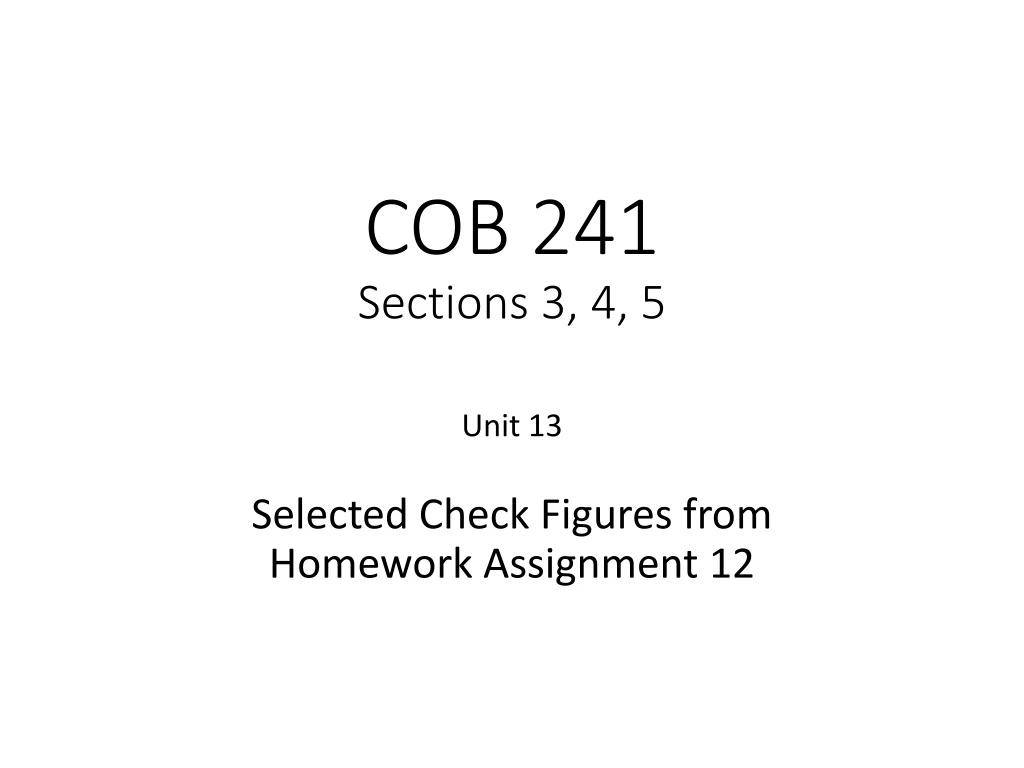 cob 241 sections 3 4 5