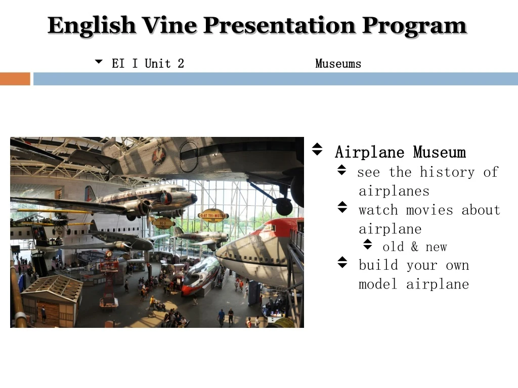 english vine presentation program